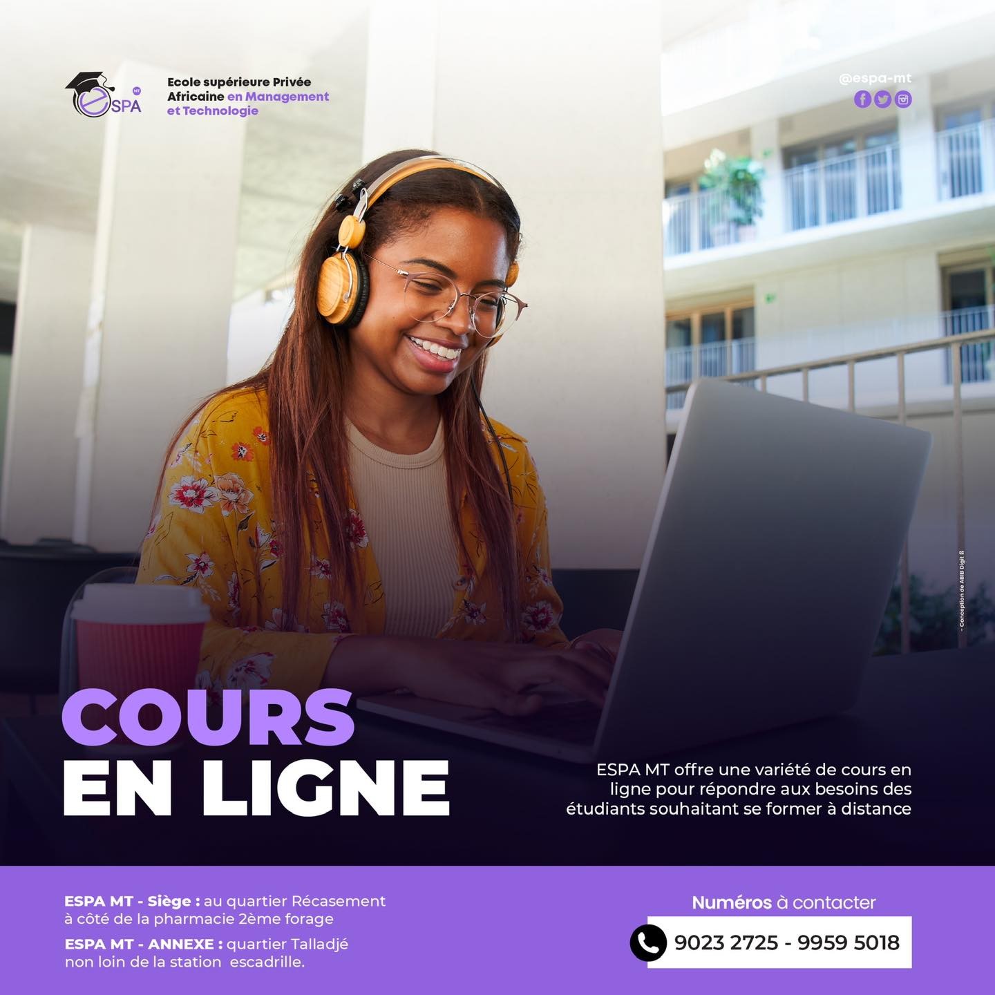 Plateforme de cours en ligne ESPA MT
