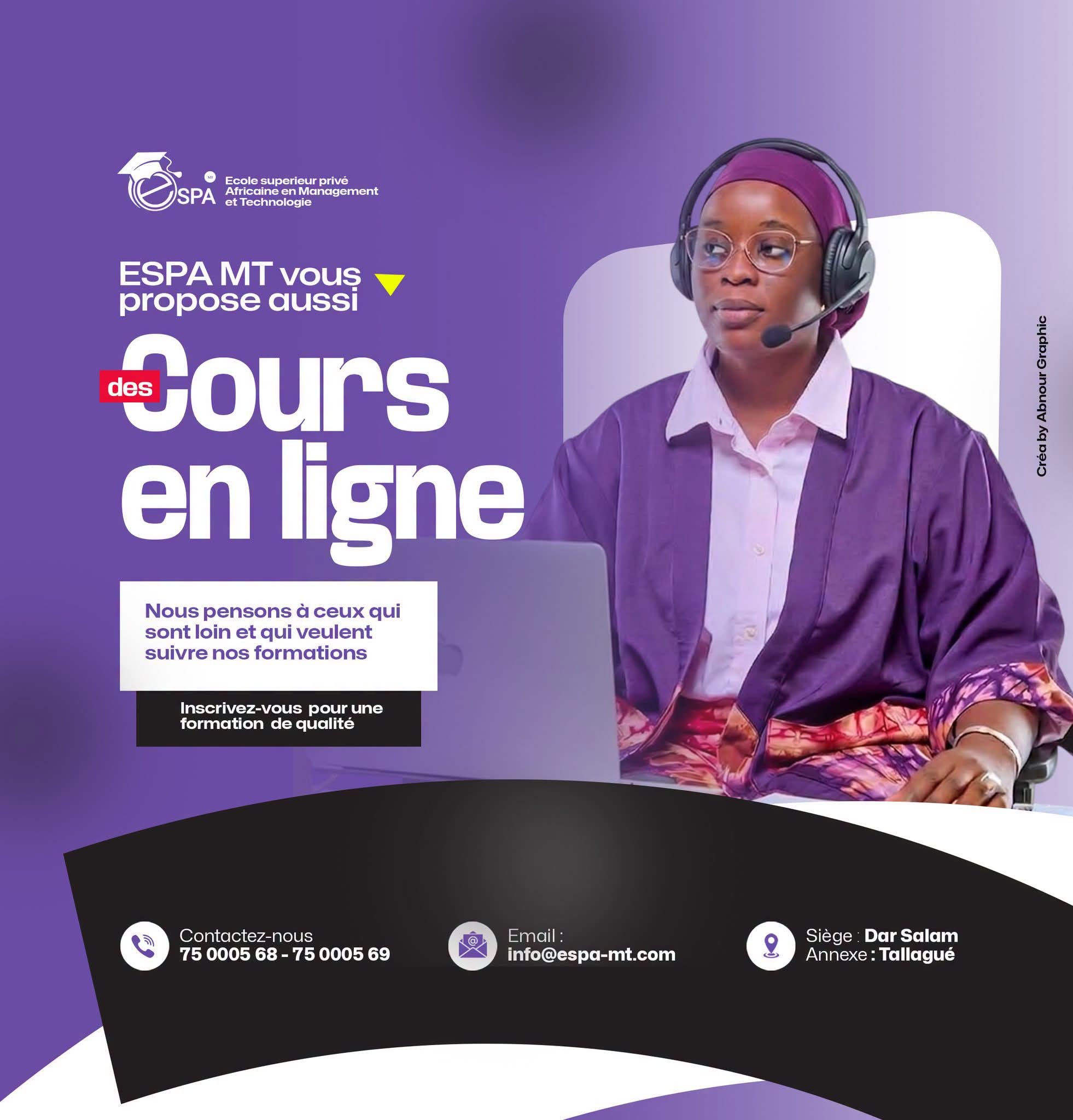 Plateforme de Cours en ligne ESPA MT